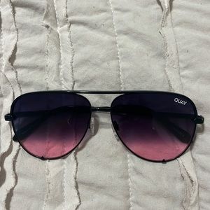 High Key Quay sunglasses (pink fade)